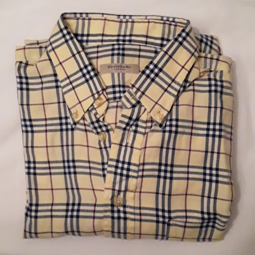 BURBERRY MEN'S LONG SLEEVE SHIRT M